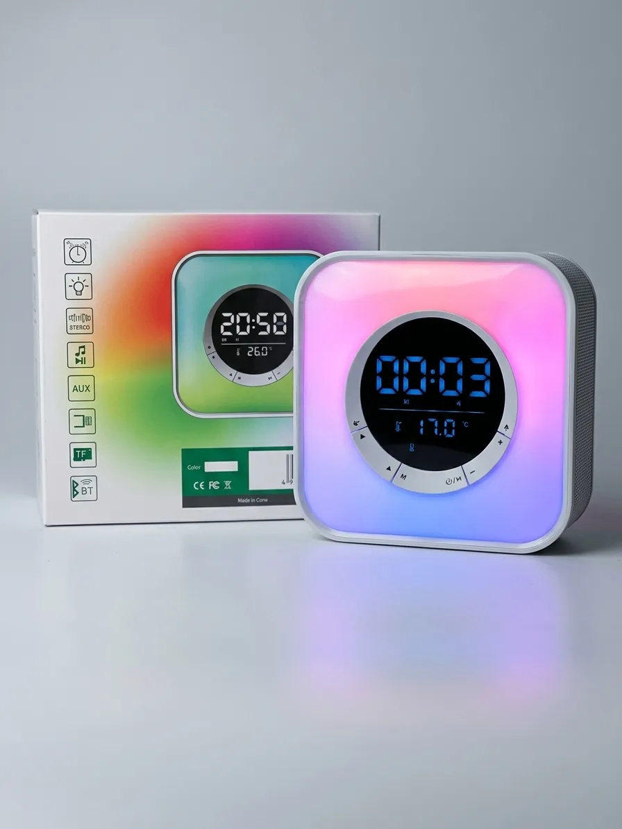 Parlante Reloj Bluetooth LED Multifucion